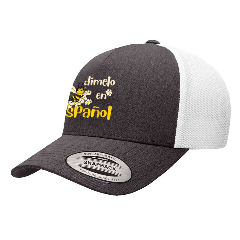 Dimelo En Espanol Cute Bee Spanish Teacher Maestra Bilingue Yupoong Trucker Cap by JonathonBarringer | Artistshot