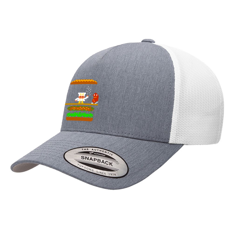 Burger Time Retro 80's Arcade Game Design Yupoong Trucker Cap by KevinO'Connor | Artistshot