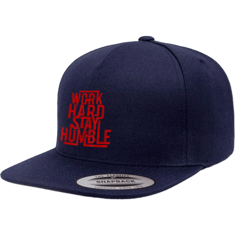 Big Texas Work Hard Stay Humble 5 panel snapback cap by Quick Scully | Artistshot