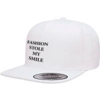 Fashion Stole My Smile 5 Panel Snapback Cap | Artistshot