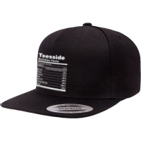 Teesside Nutrition Facts College University T Shirt 5 Panel Snapback Cap | Artistshot