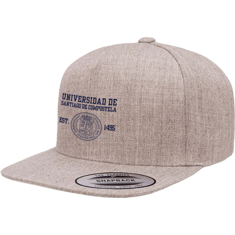 The University Of Santiago De Compostela 5 Panel Snapback Cap | Artistshot