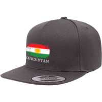 Kurdistan Flag 5 Panel Snapback Cap | Artistshot