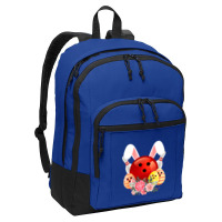 Bowling Easter Bunny Egg 2020 Rabbit Flowers Pascha Bowler Basic Backpack | Artistshot