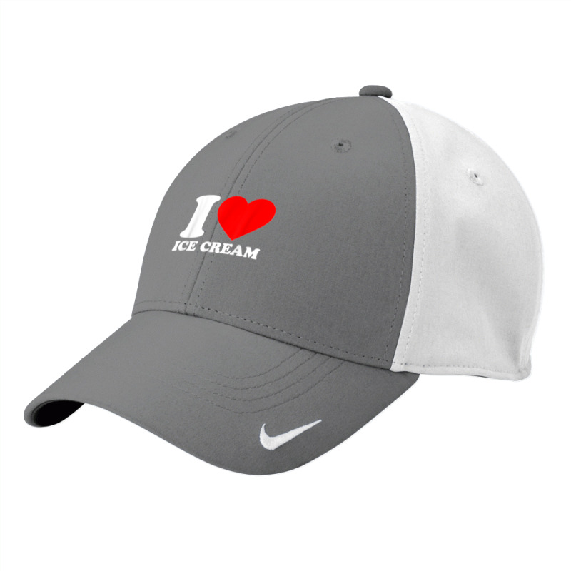 I Love Ice Cream I Heart Ice Cream Food Love Ice Cream Nike Dri-FIT Cap by TauwannaJessup | Artistshot