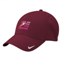 Lick Me Till Ice Cream T  Funny Adult Humor Gift Nike Dri-fit Cap | Artistshot