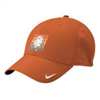 Groovy Halloween Spooky Ghost And Colorful Daisy Costume Nike Dri-fit Cap | Artistshot