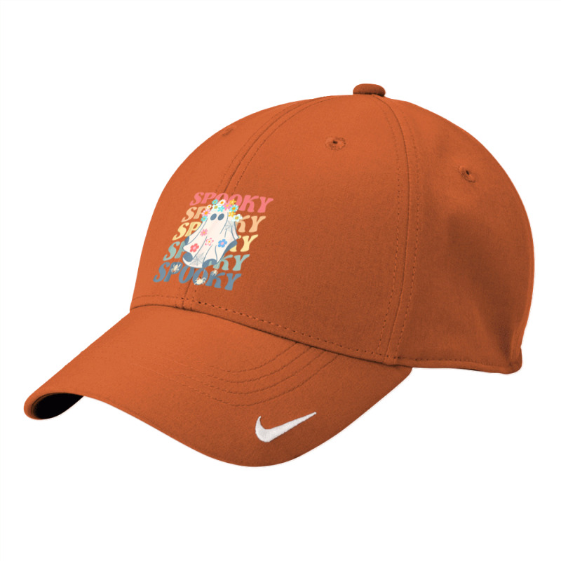 Groovy Halloween Spooky Ghost And Colorful Daisy Costume Nike Dri-FIT Cap by Bestarts | Artistshot