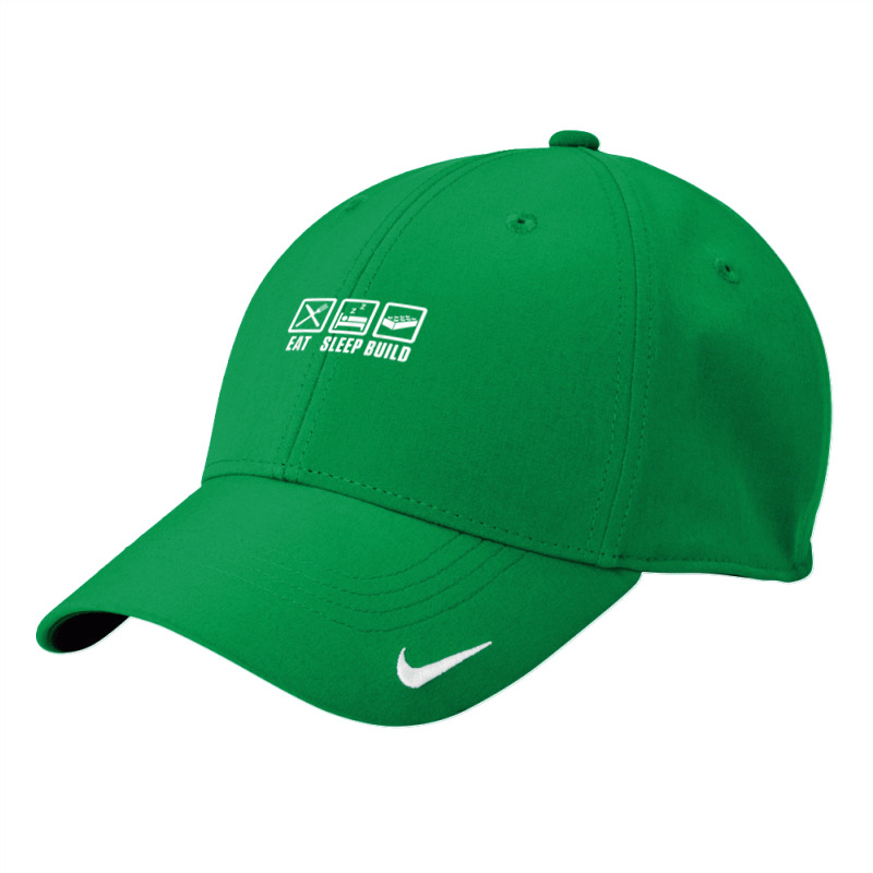 Eat Sleep Build Master Builder Building Blocks Construction Nike Dri-fit Cap | Artistshot