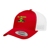 Ew Humans People Green Alien Ufo Planet Retro Trucker Cap | Artistshot