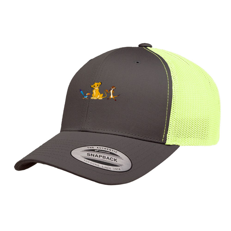 Simba Zazu And Timon  Cartoon Retro Trucker Cap by JenniferAllen | Artistshot