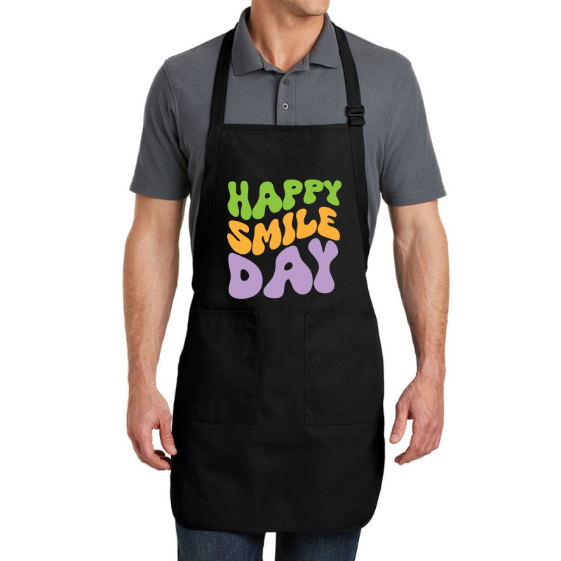 Happy Smile Day Full-Length Apron by spreadshirt.com/Wolf shop | Artistshot