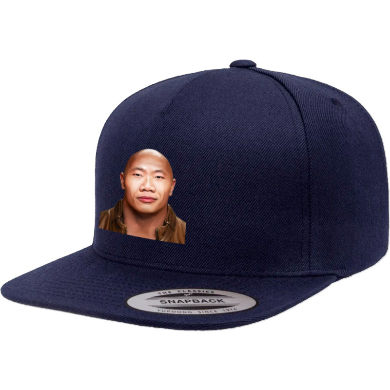 Dwayne The Wok Johnson -the Wock In Chinese Social Credit Points Meme  5 panel snapback cap by DonaldGutier | Artistshot