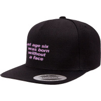 Game Grumps - At Age Six I Was Born Without A Face 5 Panel Snapback Cap | Artistshot