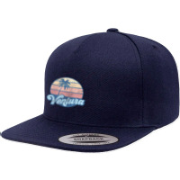 Ventura California Ca Vintage 70s Retro Surfer 5 Panel Snapback Cap | Artistshot