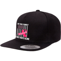 Usa Flag Hot Pink Ribbon Products Cleft Palate Awareness Pullover Hood 5 Panel Snapback Cap | Artistshot