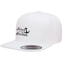 Jesus Is My Anchor Christian Boating Lovers Sailing 5 Panel Snapback Cap | Artistshot