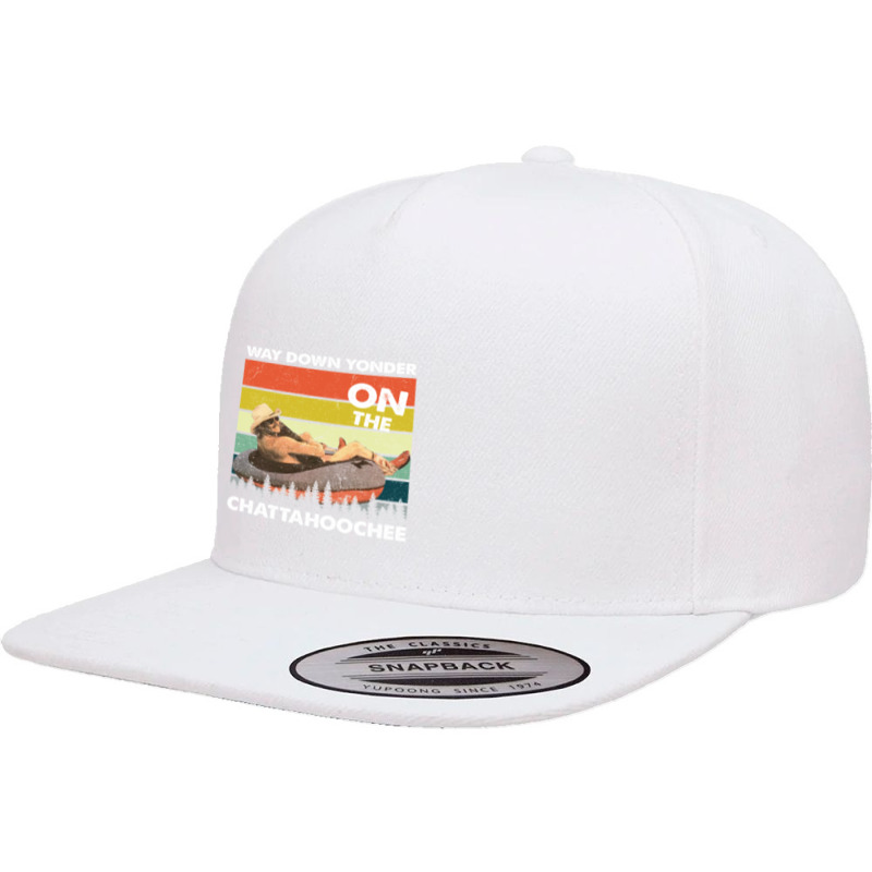 Vintage Way Down Yonder On The Chattahoochee Gift Men Women 5 Panel Snapback Cap | Artistshot