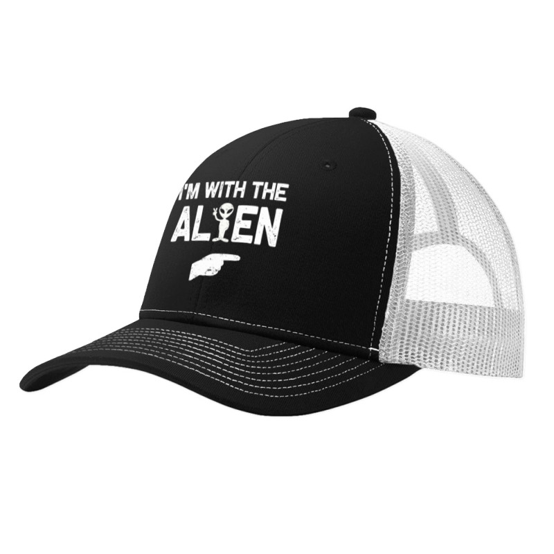 I'm With The Alien Halloween Costumes Pa Trucker Cap by Min01 | Artistshot