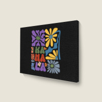 Kamala Floral Retro Tendance Landscape Canvas Print | Artistshot