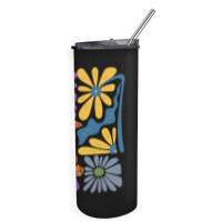 Kamala Floral Retro Tendance Skinny Tumbler | Artistshot