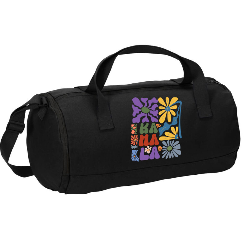 Kamala Floral Retro Tendance Duffel Bag by TuxQ | Artistshot