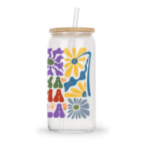 Kamala Floral Retro Tendance Glass Tumbler | Artistshot