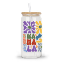 Kamala Floral Retro Tendance Glass Tumbler | Artistshot