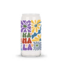 Kamala Floral Retro Tendance Glass Tumbler | Artistshot