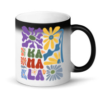 Kamala Floral Retro Tendance Magic Mug | Artistshot