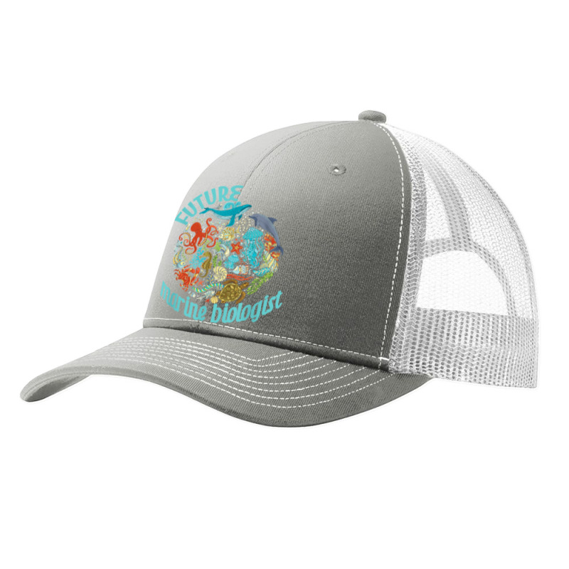 Future Marine Biologist Ocean Life Drawing Whale Octopus Pa Trucker Cap | Artistshot