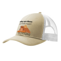 Why Are There Pyramids In Egypt They Were Too Heavy Funny Pa Trucker Cap | Artistshot