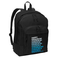 Happy Hanukkah Jewish Holiday Chanukah Menorah Dreidel Basic Backpack | Artistshot