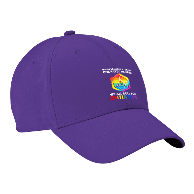 Lgbt Pride Rainbow We All Roll For Initiative Lgbt 396 Gay Lgbtq Nike Dri-FIT Cap by peafowl | Artistshot