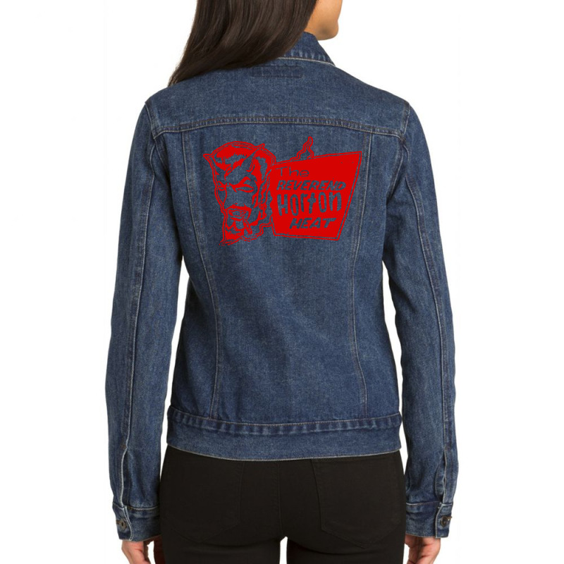 #reverend Horton Heat Triot Ladies Denim Jacket by althubich | Artistshot