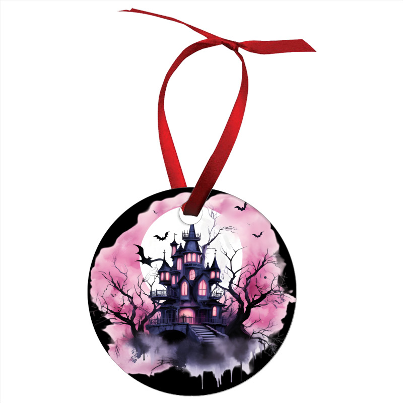 Pink Halloween Day Ornament by risedesignid | Artistshot