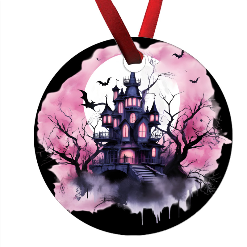 Pink Halloween Day Ornament by risedesignid | Artistshot