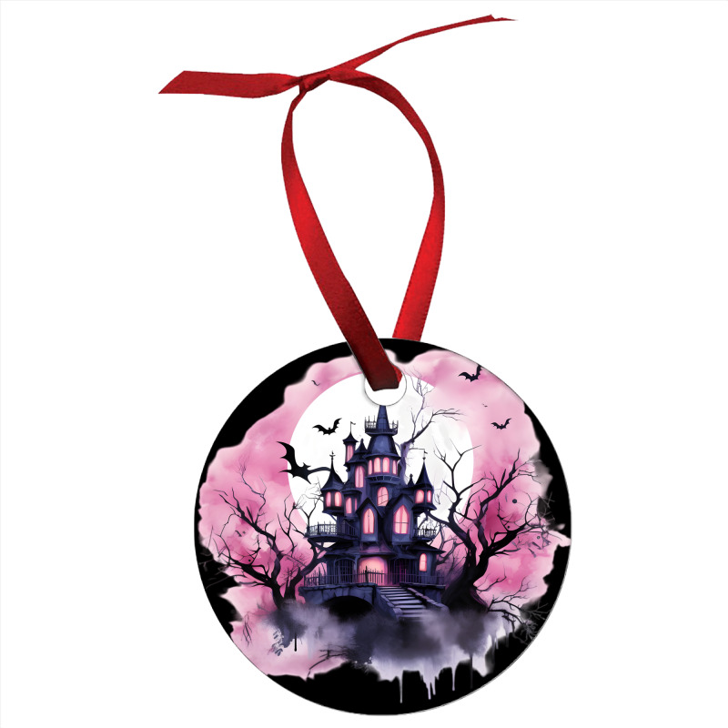 Pink Halloween Day Ornament by risedesignid | Artistshot