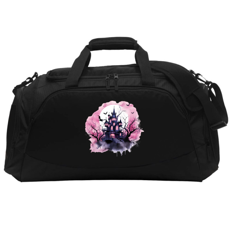 Pink Halloween Day Active Duffel by risedesignid | Artistshot