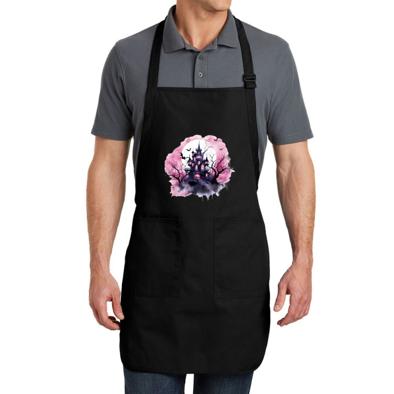 Pink Halloween Day Full-Length Apron by risedesignid | Artistshot