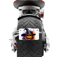 Halloween Witch Pumpkin Motorcycle License Plate | Artistshot