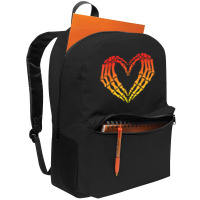 Funny Skeleton Heart Halloween Love Backpack | Artistshot