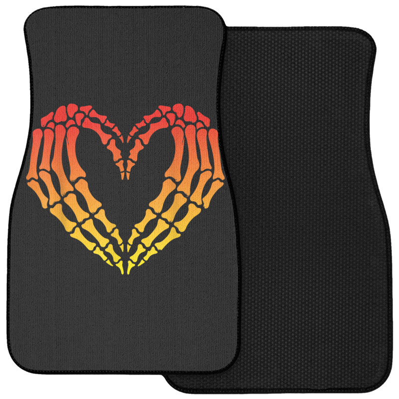 Funny Skeleton Heart Halloween Love Front Car Mat by ERNESTO GUANCIA | Artistshot