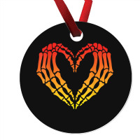 Funny Skeleton Heart Halloween Love Ornament | Artistshot