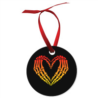 Funny Skeleton Heart Halloween Love Ornament | Artistshot