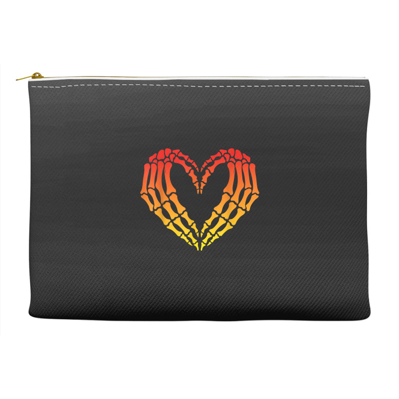 Funny Skeleton Heart Halloween Love Accessory Pouches by ERNESTO GUANCIA | Artistshot