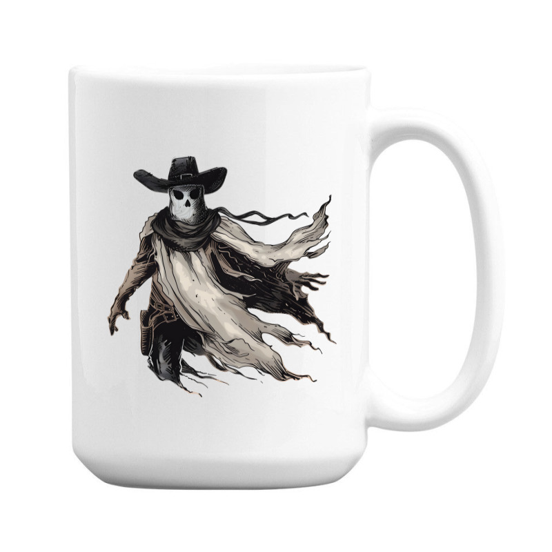 Halloween Day - Cow Boy Funny Skull 15 Oz Coffee Mug by risedesignid | Artistshot