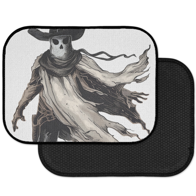 Halloween Day - Cow Boy Funny Skull Rear Car Mat by risedesignid | Artistshot