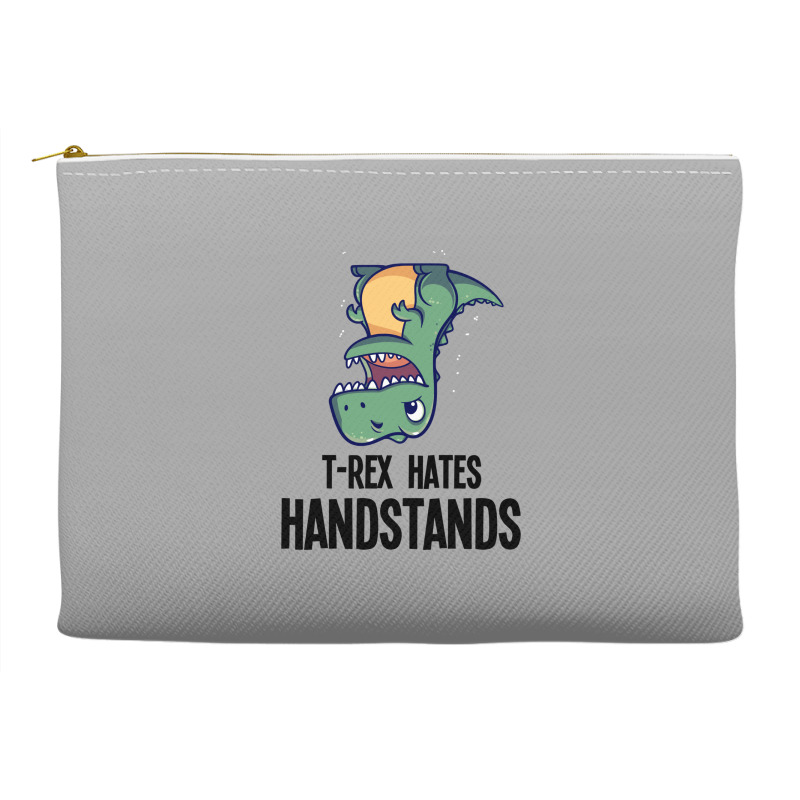 T Rex Hates Handstands Accessory Pouches by ERNESTO GUANCIA | Artistshot