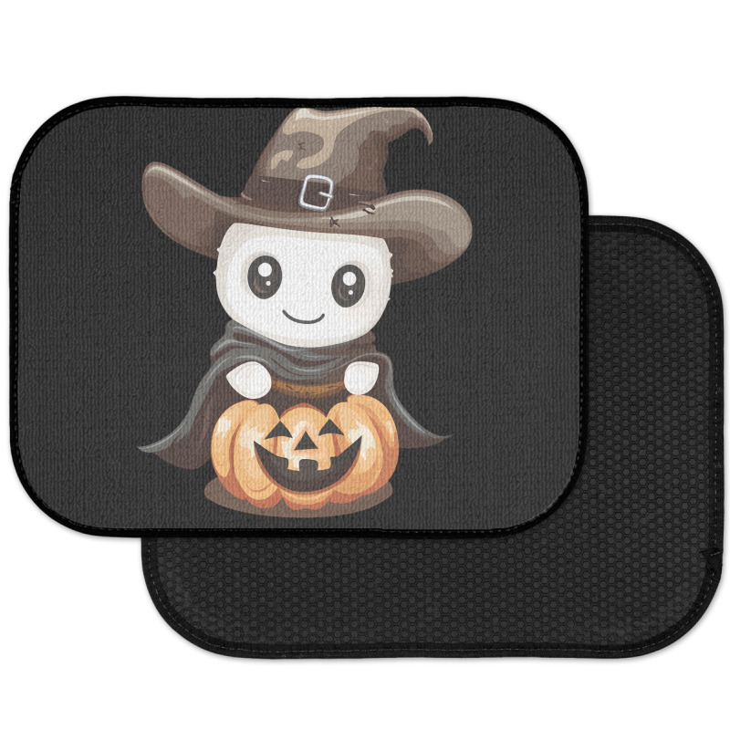 Cowboy Funny Pumpkin -halloween Day Rear Car Mat by risedesignid | Artistshot